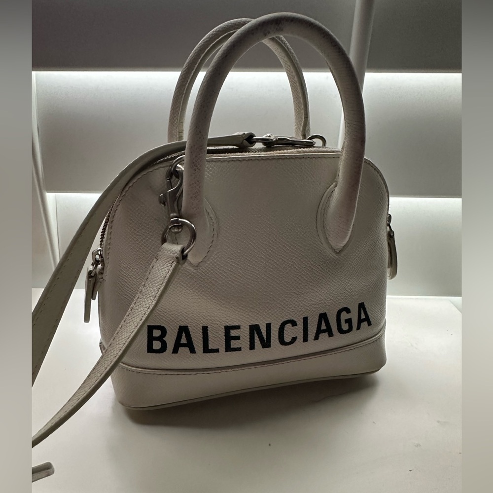Balenciaga XXS Top Handle Grained Calfskin Bag